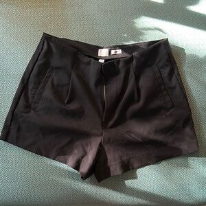 A New Day Black High Waist Shorts Tailored Design